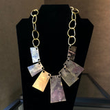 Roxy Lentz - Necklace - Brass Links