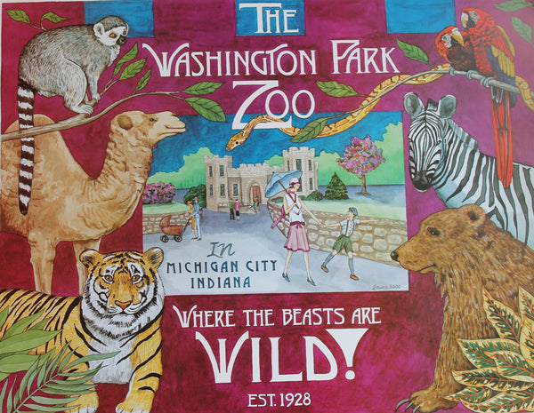 Laura Sprague - Washington Park Zoo poster