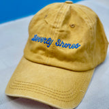 Beverly Shores Depot - Baseball Cap - Yellow with Blue Embroidery