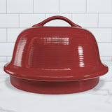 Sassafras - Superstone La Cloche® Bread Baker in Cranberry Red
