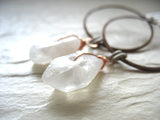 Jaclyn Dreyer - Aura Quartz Crystal and Copper Earrings