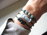 Jaclyn Dreyer - Aquamarine Multiple Stone Bounce Back Bracelet