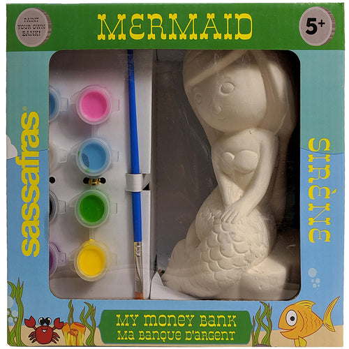 Paint Your Own Mermaid Bank