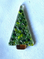 Caryn Brown - Christmas Tree Glass Ornament - 3.25"H