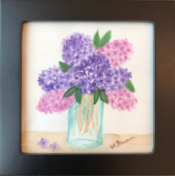 5x5 - Kathy Blaser - "Vase of Lilacs"