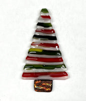 Caryn Brown - Christmas Tree Glass Ornament - 3.25"H