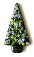 Caryn Brown - Christmas Tree Glass Ornament - 3.25"H