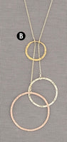 Dana Reed Designs - Necklace - 3 Hoop Lariat