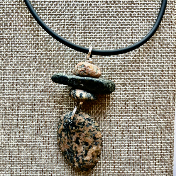 Marie Miklaszewski - Necklace 4 stone pendant