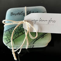 Caryn Brown - Beverly Shores Map Coasters