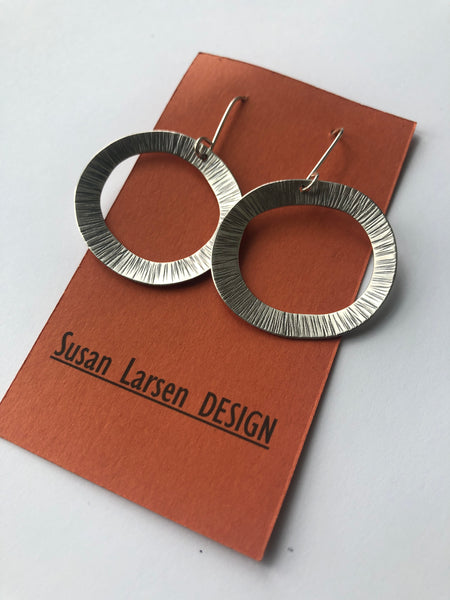 Susan Larsen - Earring - Silver Hoop