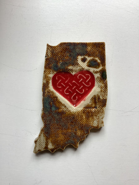 Elizabeth Wamsley - Indiana Magnet w/ Red Heart