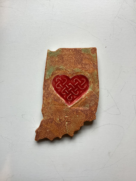 Elizabeth Wamsley - Indiana Magnet w/ Red Heart