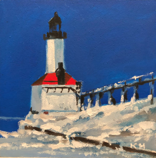 5x5 - Kuhn Hong - "Lighthouse in MC, in Winter"