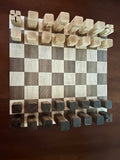 Dale Nichols - Walnut and Maple Chess Pieces in Wood Gift Box - Large