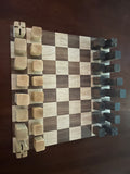 Dale Nichols - Walnut and Maple Chess Pieces in Wood Gift Box - Large