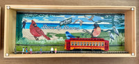 Steven Schwab - Bird Town Indiana Mural on the South Shore Line