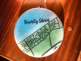 Caryn Brown - Beverly Shores Map Ornament