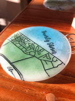 Caryn Brown - Beverly Shores Map Ornament