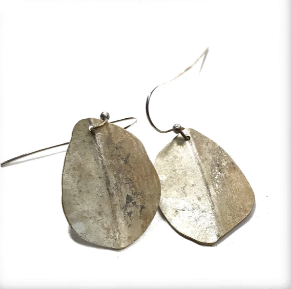 Roxy Lentz - Silver Earring Leaf