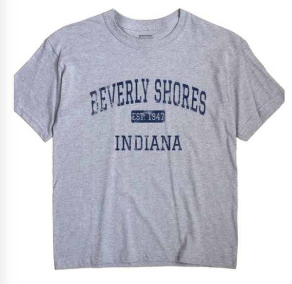 Beverly Shores Vintage T-Shirts Est 1947 - Grey