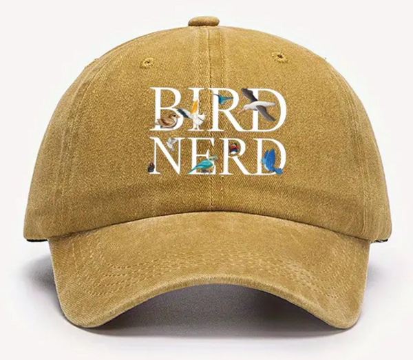 Beverly Shores Depot - Baseball Cap - Bird Nerd - Yellow