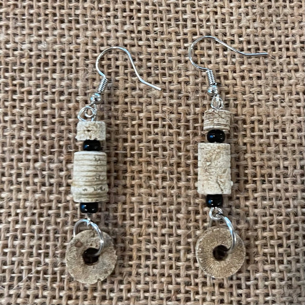 Lora Richardson - Earring Triple Crinoid Drop