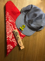 Train Engineer Hat, Bandana and Whistle Set