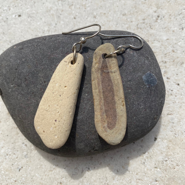 Jacqueline Baker - Earrings -  Lake Mi Beach & Cement Stone