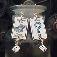 Lisa Nordstrom - Earrings - Recycled Monopoly Lunch Box Tin