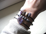 Jaclyn Dreyer - Double Amethyst Gemstone Bounce Back Bracelet
