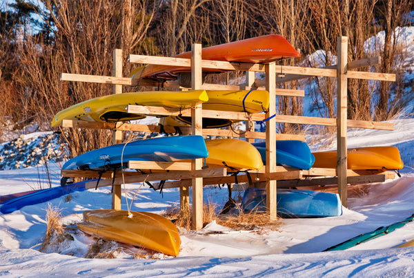 Larry Brechner - Canvas Wrapped Photography - Dunes Winter Kayaks